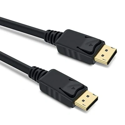 Abbildung von PremiumCord 8K DisplayPort 1.4 Kabel M/M 1 m, auf DisplayPort, 32,4Gbps, Video 8K@30Hz, 5K@60Hz, 4K@120Hz 2160p, HDCP 2.2, vergoldete Anschlüsse, schwarz