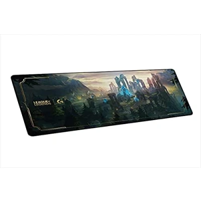 Abbildung von Logitech G840 XL Gaming Mauspad aus Stoff 0,12 Zoll dünne, stabile Gummiunterlage, Leistungsoptimierte Oberfläche, Offizielle League of Legends Edition