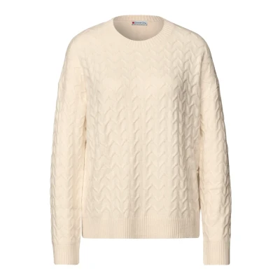 Abbildung von Street One Strickpullover, Damen, Größe: 42, Beige