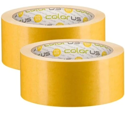 Abbildung von Colorus 2 x Profi Doppelseitiges Klebeband Teppichklebeband doppelseitig 50 mm 25 m Teppich Verlegeband Doppelklebeband Hohe Klebekraft Teppichband für glatte Untergründe
