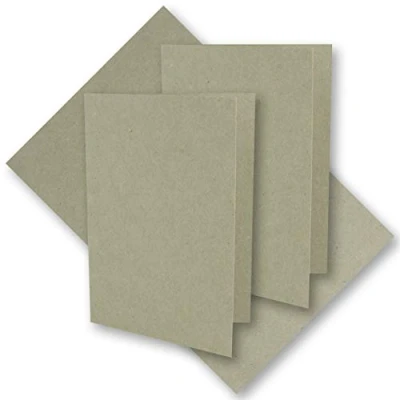 Abbildung von 25x graues Vintage Kraftpapier Falt Karten 210 x 148 mm DIN A5 Natur Grau Recycling 220 g blanko Klapp UmWelt by GUSTAV NEUSER