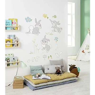 Abbildung von Disney Wandtattoo von Komar Thumper in the Garden 50 x 70 cm (Breite Höhe) 13 Teile Klopfer, Bambi, Deco Sticker, Wandaufkleber, Wandsticker, Wanddeko, Kinderzimmer 14107h