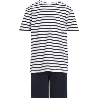 Abbildung von Tommy Hilfiger Nachtwäsche Set für Kinder, Größe: 140 152, Breton/desert sky