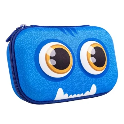 Abbildung von ZIPIT Beast Federmäppchen für Jungen, Großes Mäppchen die Schule, Etui Kinder mit Organizer, Federmappe Blau