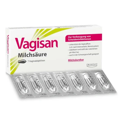 Abbildung von Vagisan Milchsäure Vaginalzäpfchen