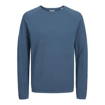 Abbildung von Jack &amp; Jones Jjehill CREW NECK NOOS Strickpullover, Herren, Größe: XXL, Oceanview