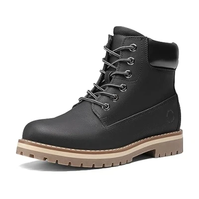 Abbildung von Bruno Marc Winterschuhe Herren Winterstiefel Jungs Warm Gefüttert Schneestiefel Kurzschaft Stiefeletten Arbeit Stiefel Winter Outdoor Trekking Wander Schuhe,Size 43.5,Schwarz/Mesh,SBSB226M 1