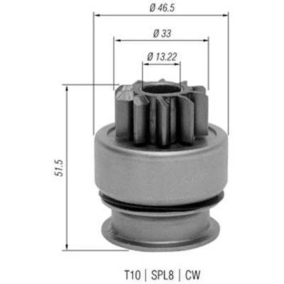 Abbildung von MAGNETI MARELLI 940113020348 Ritzel, Starter