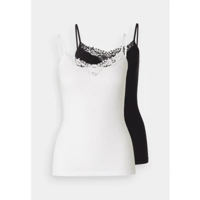 Abbildung von ONLY Onlkira LIFE Singlet 2 PACK Top, Damen, Größe: Small, Black/white