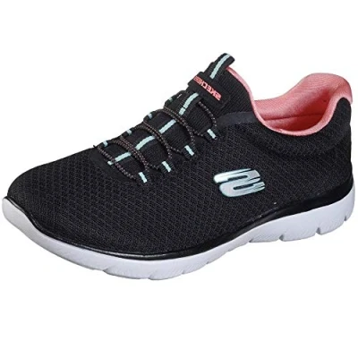 Abbildung von Skechers Damen Summits Sneaker, Black Pink, 37.5 EU