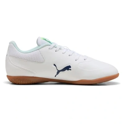 Abbildung von Puma Truco III Unisex Fußballschuh Halle für Kinder, Größe: 39, White/aqua fizzy light Schuhe