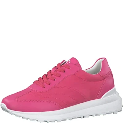 Abbildung von s.Oliver Sportlicher Schnürer, Damen, Größe: 38, Fuxia Kunststoff