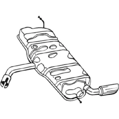 Abbildung von BOSAL 233 127 Endschalldämpfer AUDI: A3 Sportback