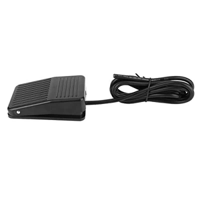 Abbildung von Industrie Fußschalter 220VAC 10A Reset Fußpedalschalter TFS 01 mit 2m Kabel für Tischbohrmaschinen, Werkzeugmaschinen, hydraulische Pressen