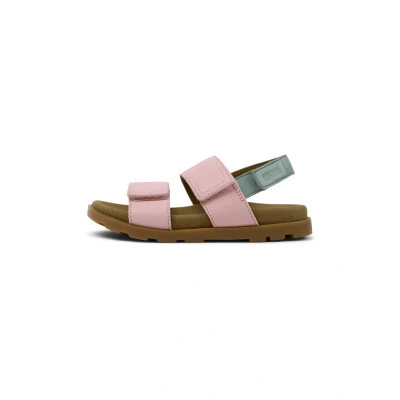 Abbildung von Camper Brutus Riemensandalette für Kinder, Größe: 28, Rosa grün Schuhe