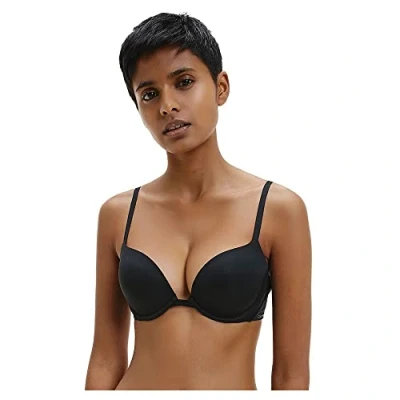 Abbildung von Calvin Klein Underwear Plunge Tshirt BH, Damen, Größe: 65B, Black