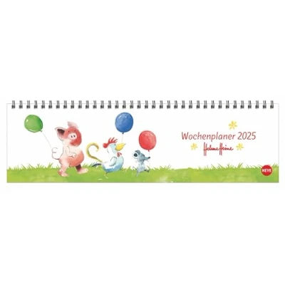 Abbildung von Helme Heine: Wochenquerplaner 2025: Praktischer Tischquerkalender mit Spiralbindung. Liebevoll illustrierter Tisch Kalender von Heine den drei Freunden (Tisch Querplaner Heye)
