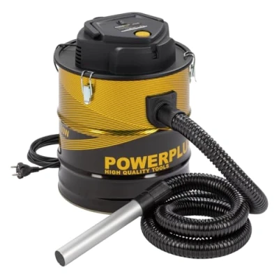 Abbildung von Powerplus Elektrische Aschesauger für Kamin POWX3018 1800W 20L Auffangbehälter 2m Kabel Inkl. Blasfunktion und austauschbarem Filter Geeignet Kamin, Werkstatt, Grill Ofen