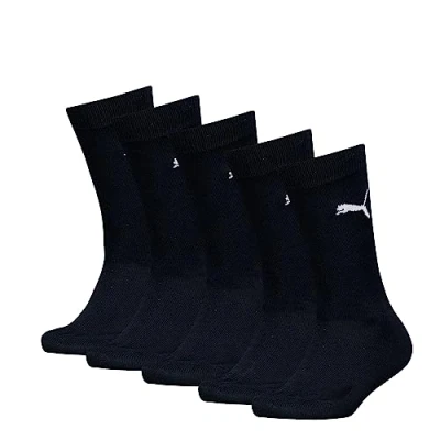 Abbildung von Puma Unisex Kinder Easy Rider Kids&#039; Crew (5 Pack) Socks, Schwarz, 39 42 EU