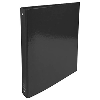 Abbildung von Exacompta 519291E Karton mit 10 starren Ordnern Iderama 4 runde Ringe, Durchmesser 30 mm Rücken 40 Außenmaße 32 x 26 cm Format A4 Farbe schwarz