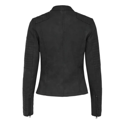 Abbildung von ONLY Onlava Biker OTW NOOS Kunstlederjacke, Damen, Größe: 38, Black