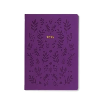 Abbildung von Letts of London Woodland Terminplaner 2025, A5, Wochenansicht, Violett
