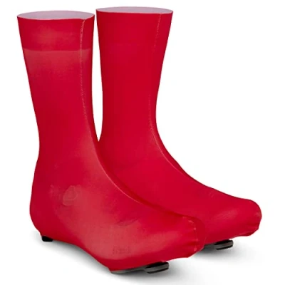 Abbildung von GripGrab Unisex Erwachsene RaceAero TT 2nd Edition Profi Rennrad Lycra Zeitfahr Überschuhe Dünne Leichte Aero Sommer Radsport Überzieher, Rot, L (44 47)