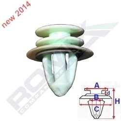 Abbildung von ROMIX C60639 Clip SKODA: Fabia 2, Octavia 2 Combi, I Hatchback