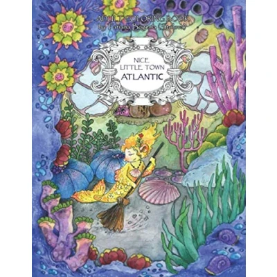 Abbildung von Nice Little Town: Atlantic: Adult Coloring Book (Stress Relieving Pages, for Relaxation)