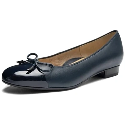 Abbildung von ARA Damen Bari Geschlossene Ballerinas, Blau 80, 37.5 EU Schmal