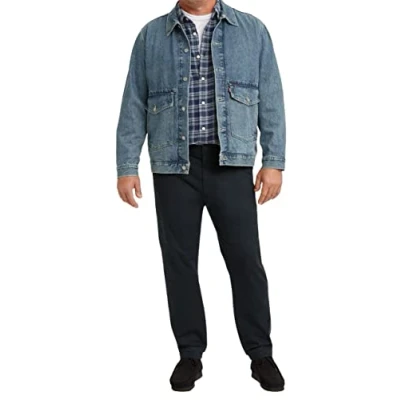 Abbildung von Levi&#039;s PLUS Tapered SIZE Chino, Herren, Größe: 48x32, Mineral black