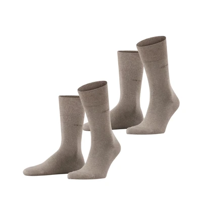 Abbildung von Esprit Basic EASY 2PACK UNI Socken, Herren, Größe: 47 50, Nutmeg mel (5410)