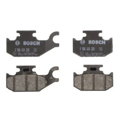 Abbildung von BOSCH 0 986 424 293 Bremsbelagsatz Low Metallic mit Anti Quietsch Blech, Montageanleitung RENAULT: Twizy