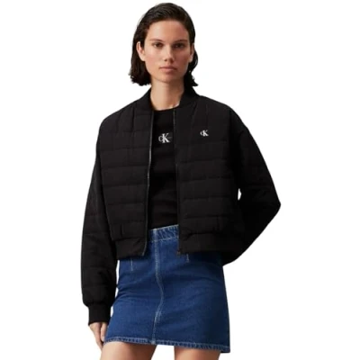 Abbildung von Calvin Klein Jeans Quilted Übergangsjacke, Damen, Größe: XS, Black