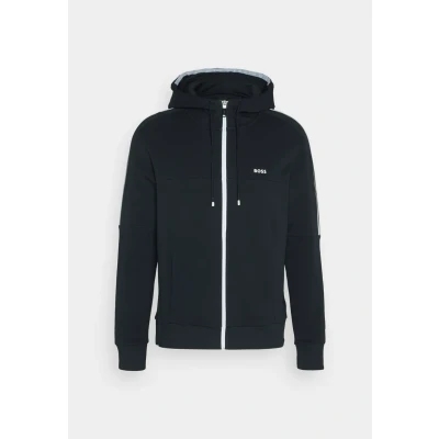Abbildung von BOSS Saggynos Sweatjacke, Herren, Größe: Small, Dark blue