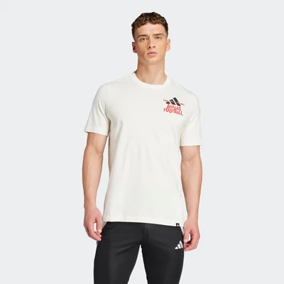Abbildung von adidas Performance Graphic Tshirt print, Herren, Größe: Large, Off white