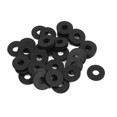 Abbildung von sourcing map 50 Stück Gummi Flache Unterlegscheiben 16mm AD 6mm ID 1,5mm Dicke