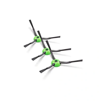 Abbildung von iRobot Originalteile Originales Zubehör, 3 Stück Eck und Kantenbürsten, kompatibel mit Roomba e/i/j Combo i/j Serien, Schwarz, Grün, 4757628