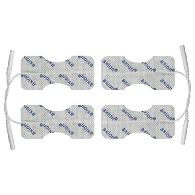 Abbildung von 4 Elektroden Pads 65x30 mm für Finger &amp; Handgelenk TENS Schmerztherapie axion