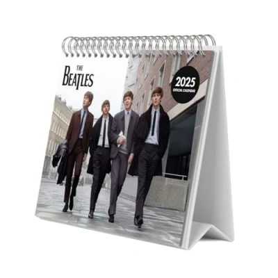 Abbildung von Grupo Erik Kalender 2025 Tischkalender The Beatles Familienplaner zum Aufstellen 20 x 17 cm Jahreskalender