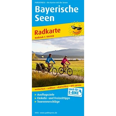 Abbildung von Bayerische Seen: Radkarte mit Ausflugszielen, Einkehr &amp; Freizeittipps, wetterfest, reissfest, abwischbar, GPS genau. 1:100000 (Radkarte: RK)