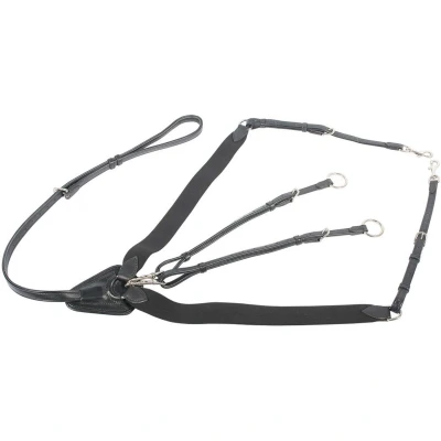 Abbildung von Harry&#039;s Horse Elastisches Vorderzeug Schwarz Warmblut