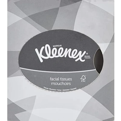 Abbildung von KLEENEX Kosmetiktücher (Würfel Box),2 lagig, 20,1 x 21 cm (1 Box)