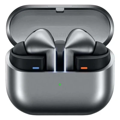 Abbildung von Samsung Galaxy Buds3 Pro Wireless Bluetooth Headphones, Active Noise Canceling (ANC), Adaptive Canceling, 360 Audio, In Ear Headphones with Hi Fi Sound, Silver, includes Anymode Clear Cover