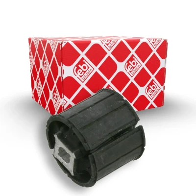 Abbildung von FEBI BILSTEIN 26440 Achslager Hinterachse links, vorne, mitte, rechts Gummi, Aluminium BMW: 5 Saloon, Touring