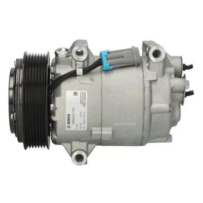 Abbildung von BOSCH 1 986 AD1 151 Kompressor 12V PAG 46 R134a mit Montageanleitung, Dichtring RENAULT: MEGANE 2, SCENIC CLIO 3