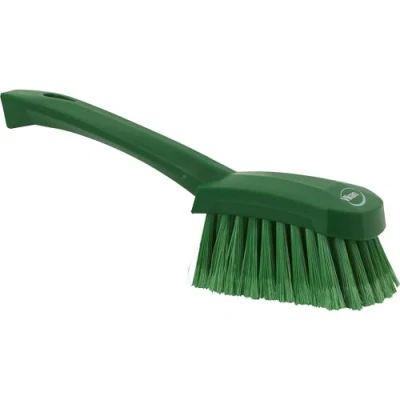 Abbildung von Vikan 41942 Soft/Split Bristles, Washing / Sweeping, Hand Brush, Short Handle, 270mm (Green)