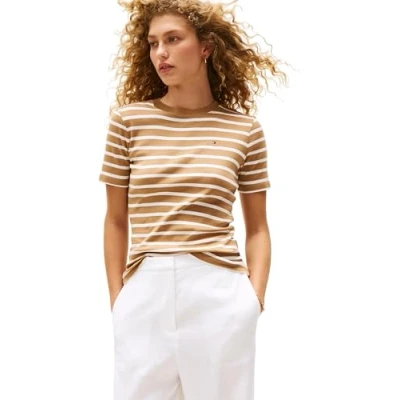 Abbildung von Tommy Hilfiger T Shirt »SLIM CODY C NK SS«, mit Logostickerei