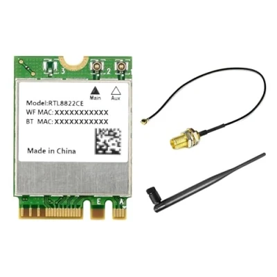 Abbildung von Waveshare RTL8822CE Wireless NIC, 2.4G/5GHz Dual Band WiFi 5, BT5.0, High Speed and Low Latency, CG Core, Card