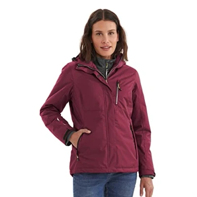 Abbildung von Killtec Damen Funktionsjacke Mit Abzippbarer Kapuze Nira, pflaume, 44, 32262 000